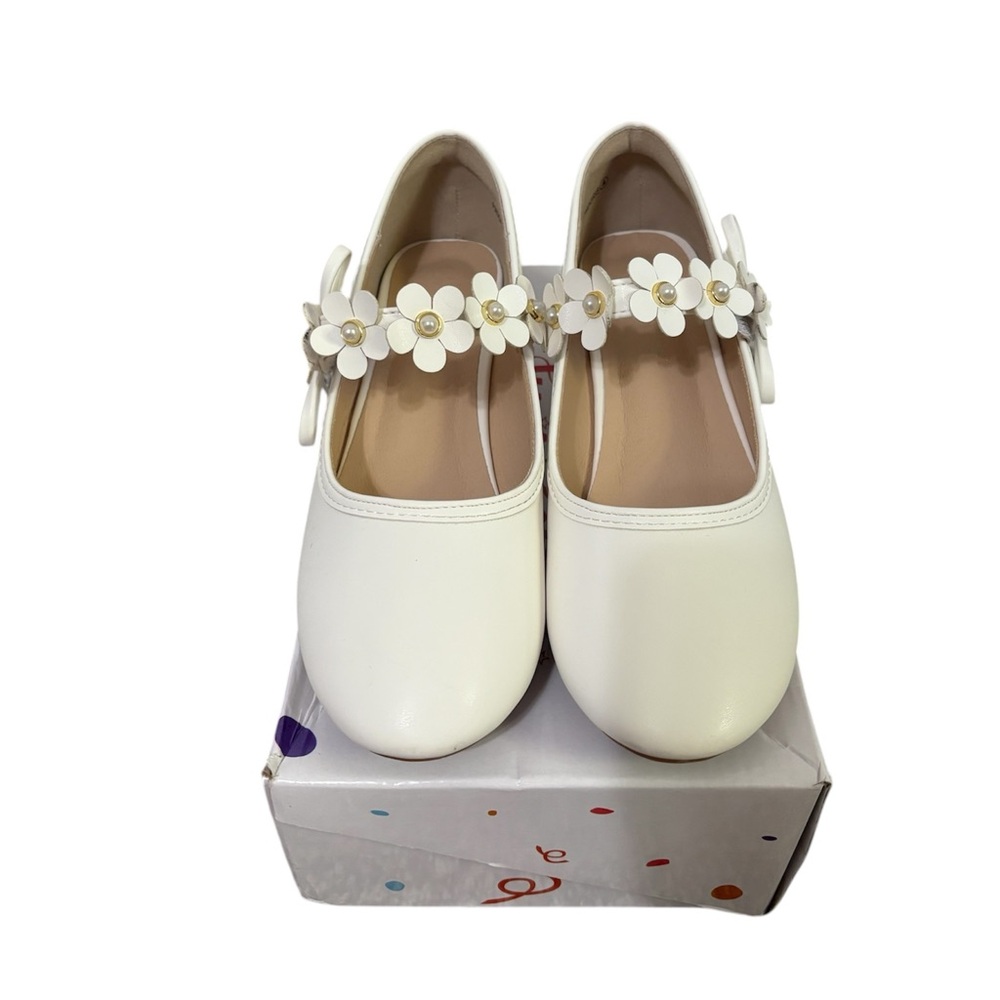 PANDANINJIA Girls Dress Shoes Kids Toddler Mary Jane Heels Pumps